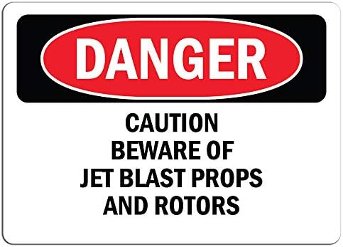 סכנה - זהירות להיזהר מאביזרי סילון פיצוץ ורוטורים | תווית מדבקות מדבקות שלט חנות קמעונאות נדבקת לכל משטח 8